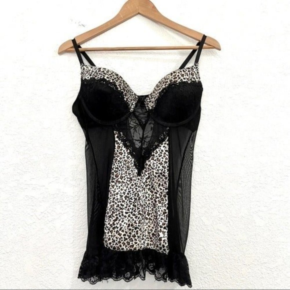Felina Leopard Lace Babydoll XL
